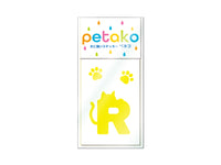 【R】防水ステッカーSサイズ　イニシャル猫（税抜価格）